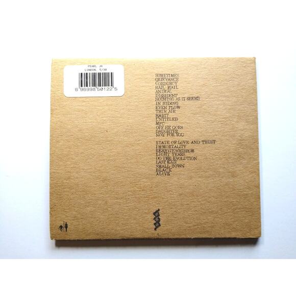 Pearl Jam 30 5 00 - Wembley Arena London England Live CD #5 Double Grunge Rock - Picture 3 of 3
